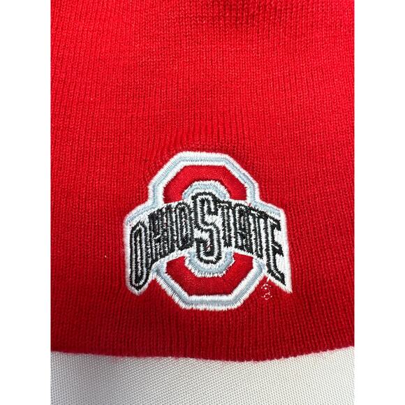 Ohio State Buckeye New Embroidered Red 4 Point O Beanie One Size - Picture 2 of 5